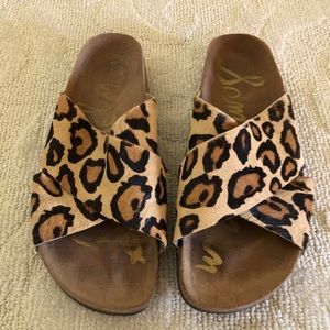 Sam Edelman Leopard Sandals Sz 8